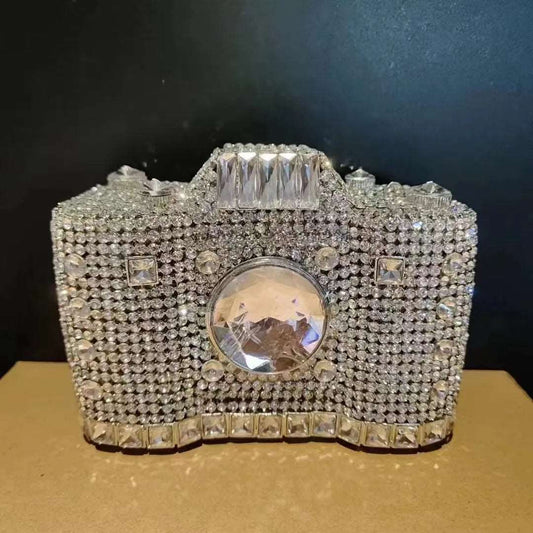 Crystal Camera Novelty Clutch - Uniquely You Online - Clutch