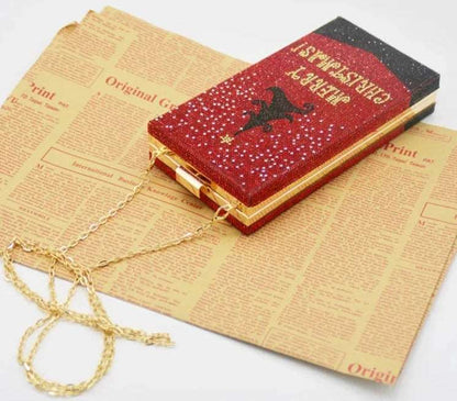Crystal Christmas Card Novelty Clutch - Uniquely You Online - Clutch