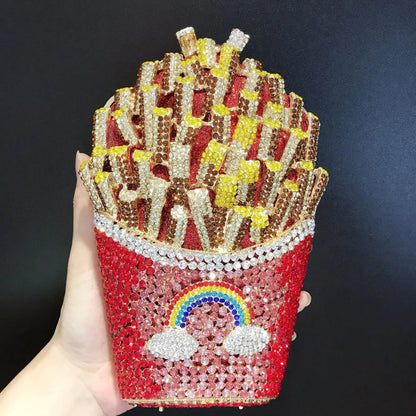 Crystal French Fries Novelty Bag - Uniquely You Online - Clutch
