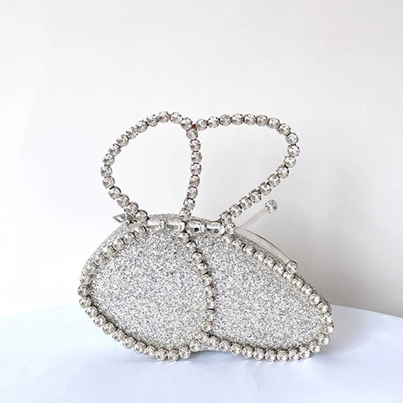 Crystal Handle Butterfly Clutches 2 - Uniquely You Online - Clutch