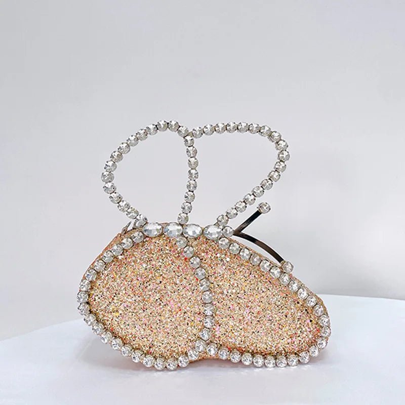 Crystal Handle Butterfly Clutches 2 - Uniquely You Online - Clutch