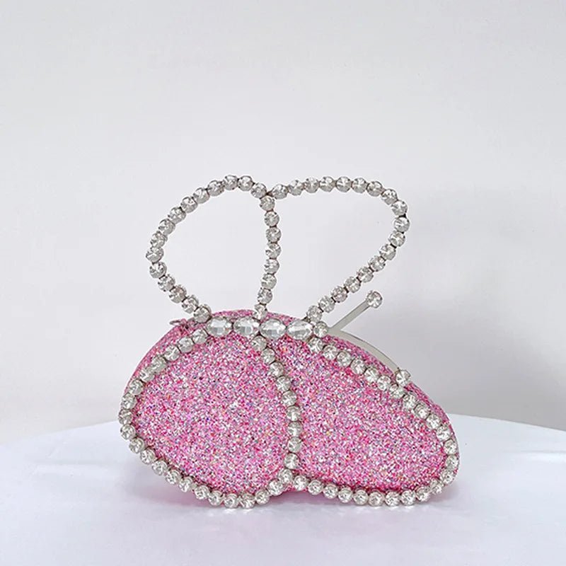 Crystal Handle Butterfly Clutches 2 - Uniquely You Online - Clutch