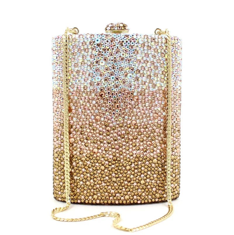 Crystal Hip Flask Shaped Novelty Bag - Uniquely You Online - Clutch