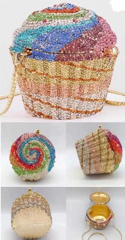 Crystal Ice Cream and Cake Novelty Bags - Uniquely You Online - Clutch