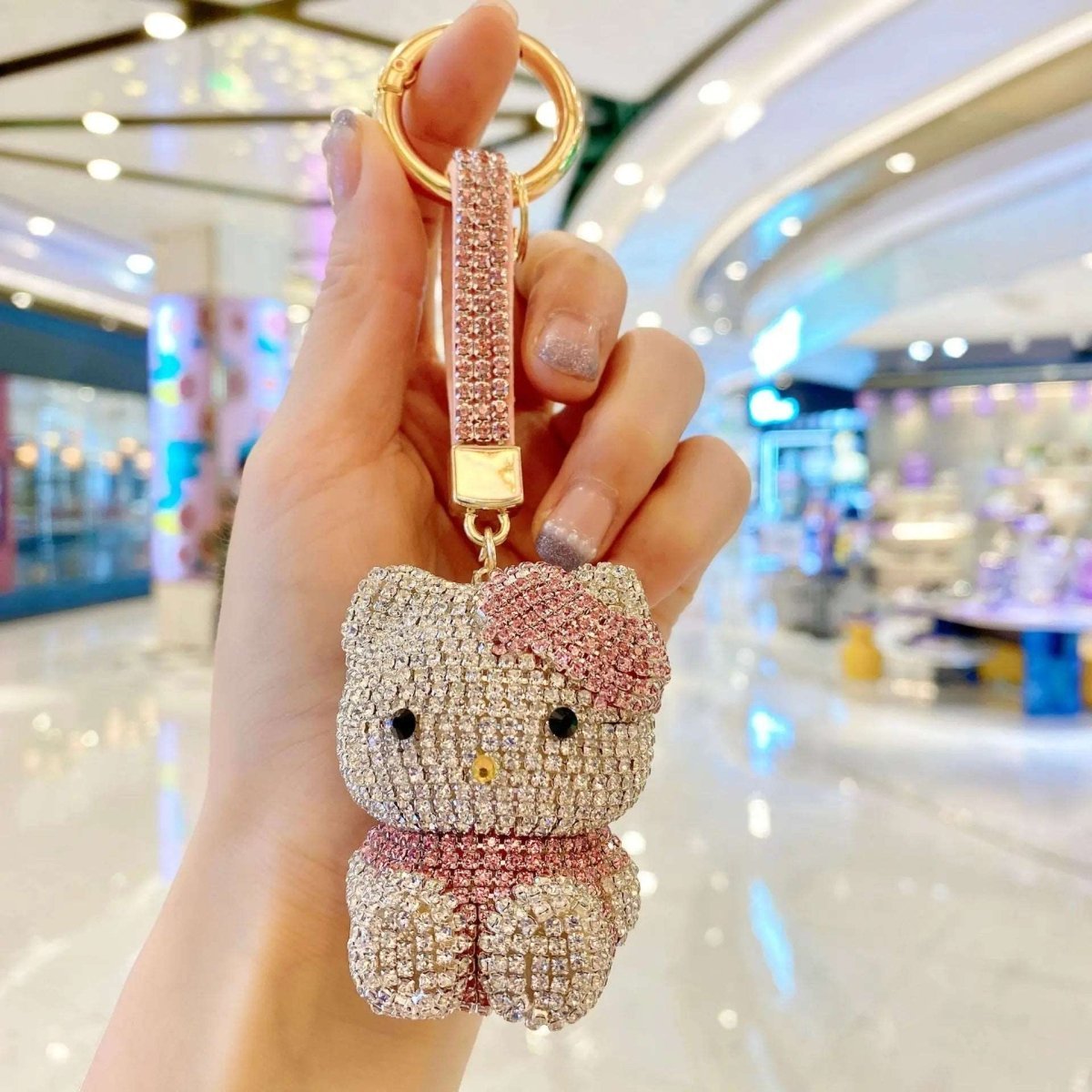 Crystal Kitty Doll Bag Charm - Uniquely You Online - Bag Charm