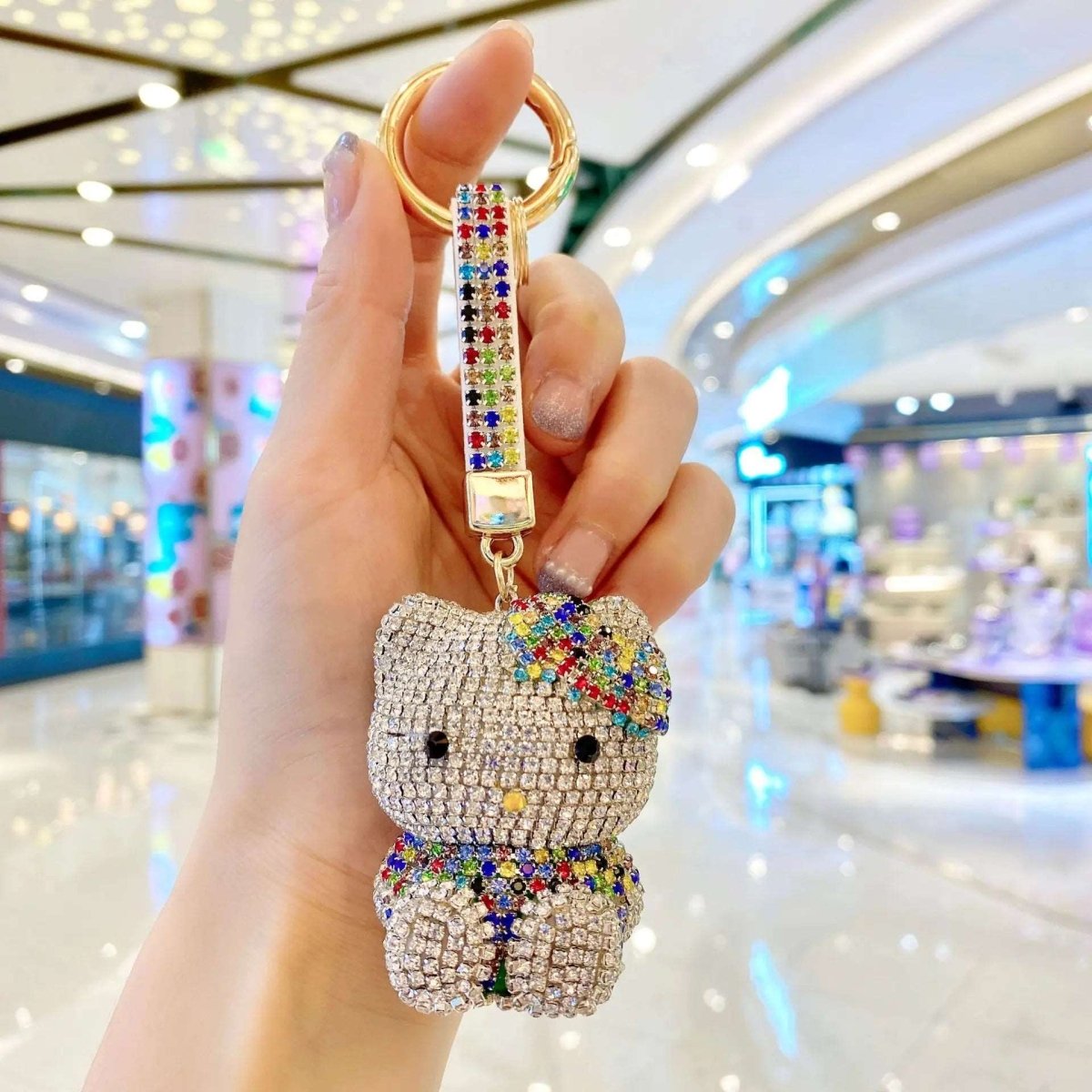 Crystal Kitty Doll Bag Charm - Uniquely You Online - Bag Charm