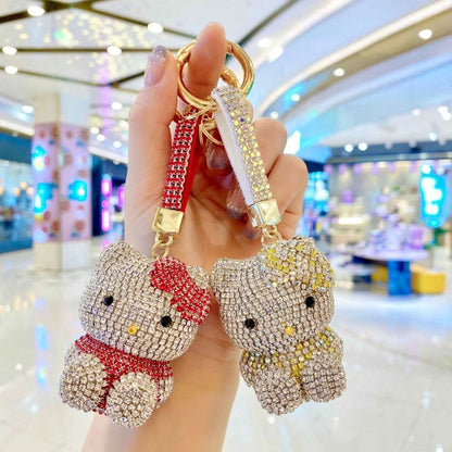 Crystal Kitty Doll Bag Charm - Uniquely You Online - Bag Charm