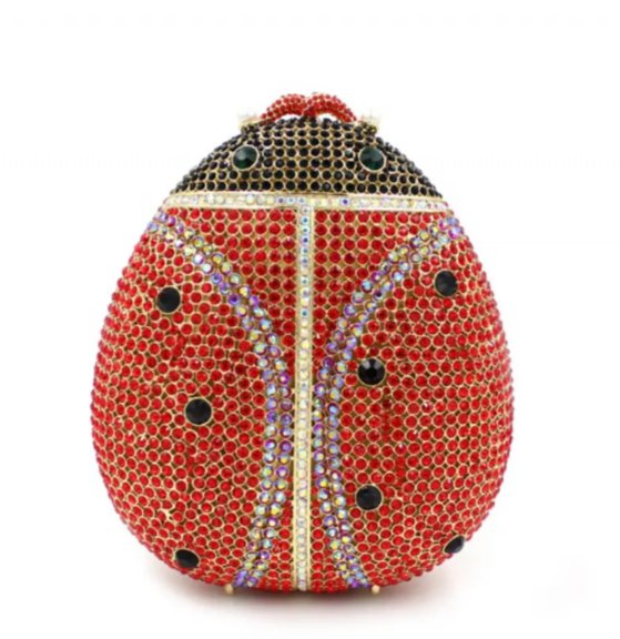 Crystal Lady Bug Novelty Bag - Uniquely You Online - Clutch