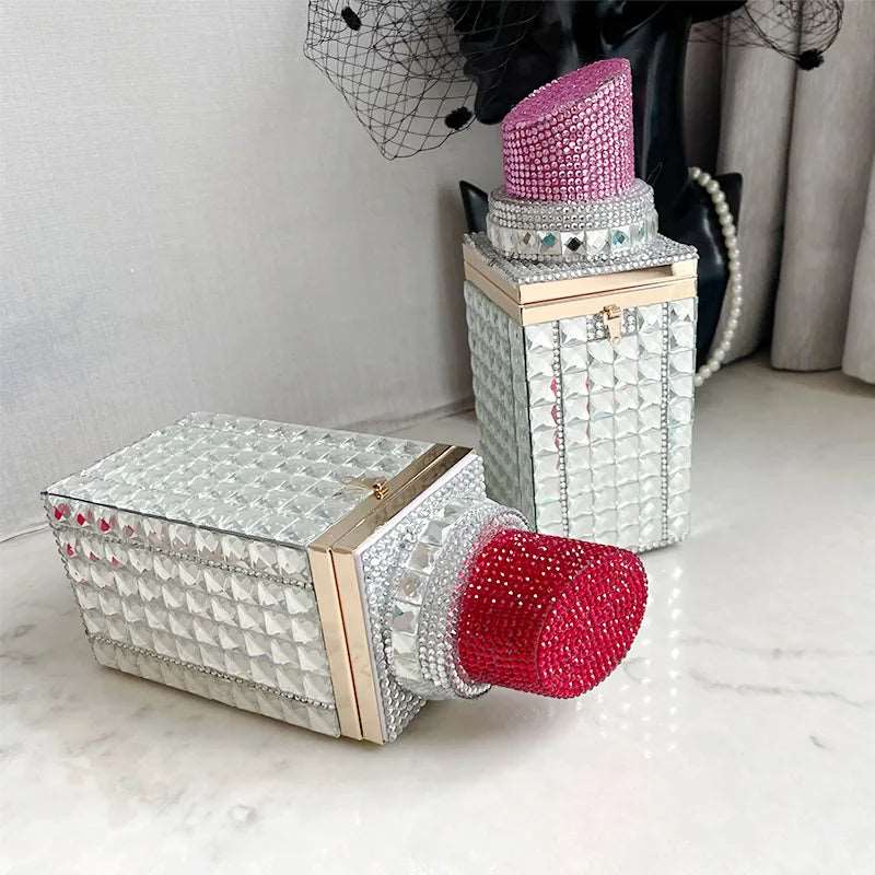 Crystal Lipstick Box Novelty Bag - Uniquely You Online - Handbag