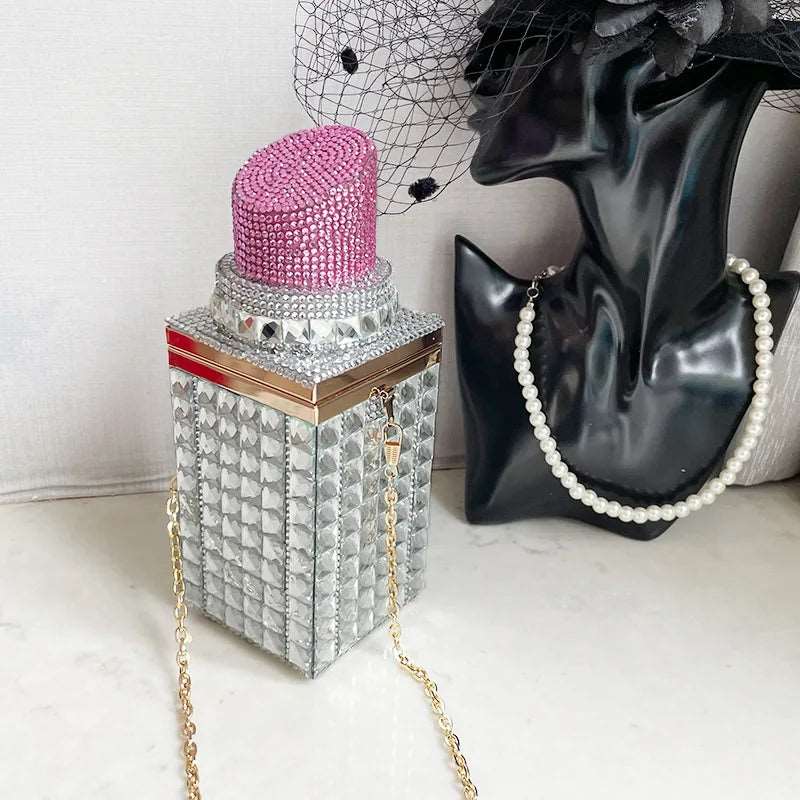 Crystal Lipstick Box Novelty Bag - Uniquely You Online - Handbag