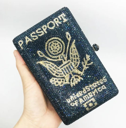 Crystal Passport Novelty Clutch - Uniquely You Online - Clutch