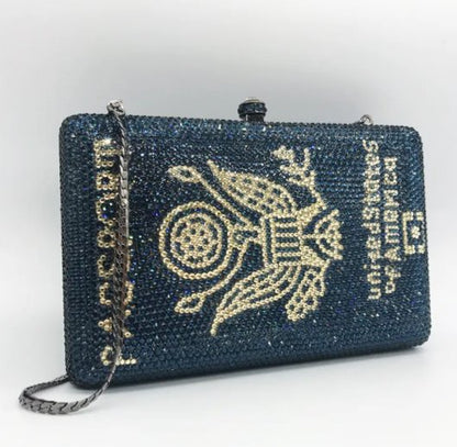 Crystal Passport Novelty Clutch - Uniquely You Online - Clutch