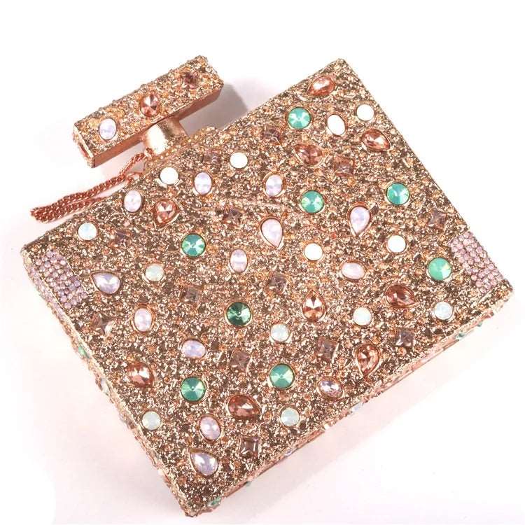 Crystal Perfume Bottle Novelty Clutch - Uniquely You Online - Clutch