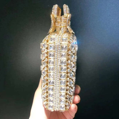 Crystal Perfume-Shaped Novelty Bag - Uniquely You Online - Clutch
