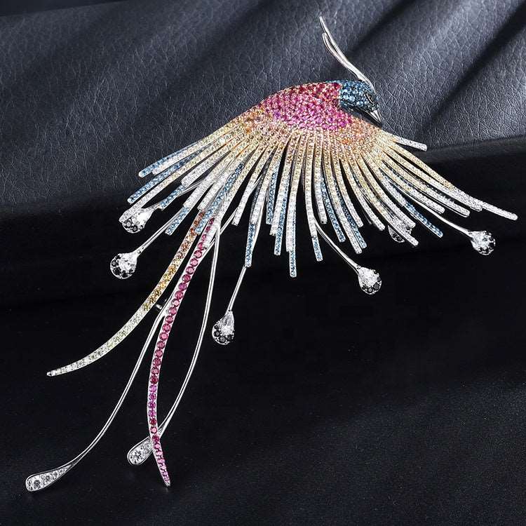 Crystal Phoenix Corundum Brooch - Uniquely You Online - Brooch