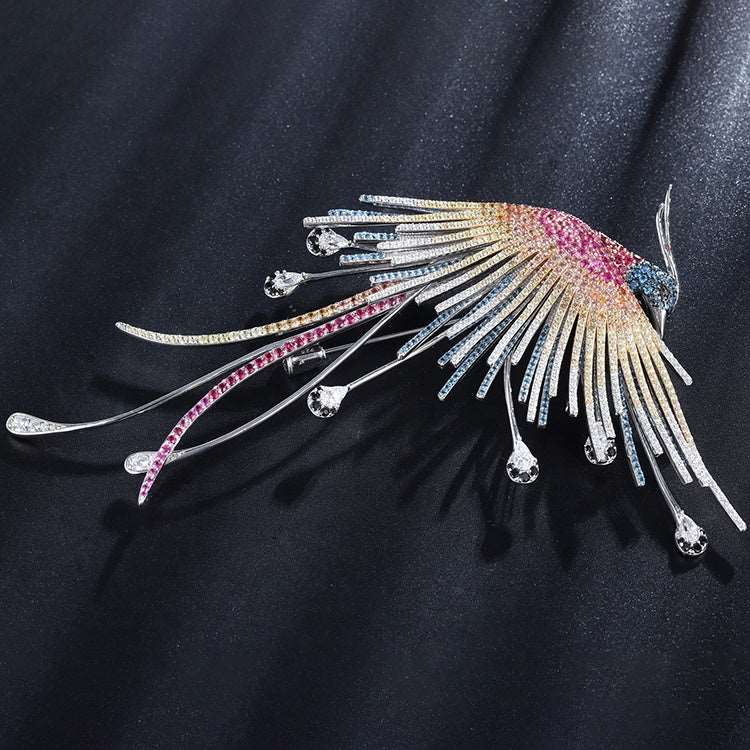 Crystal Phoenix Corundum Brooch - Uniquely You Online - Brooch