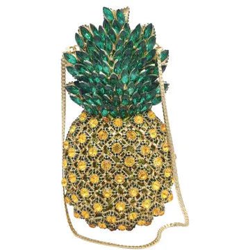 Crystal Pineapple Novelty Clutch (Version II) - Uniquely You Online - Clutch