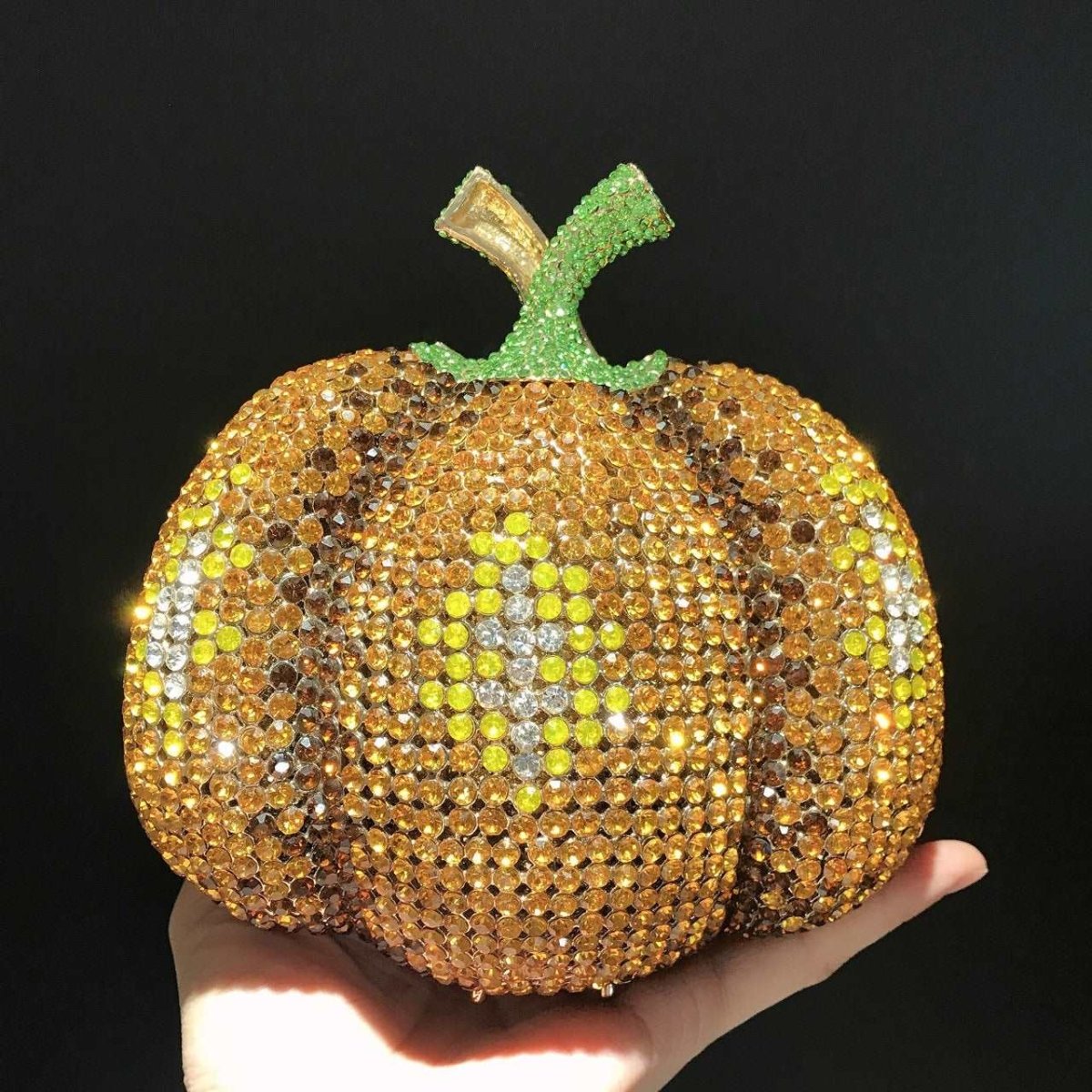 Crystal Pumpkin Clutch - Uniquely You Online - Clutch