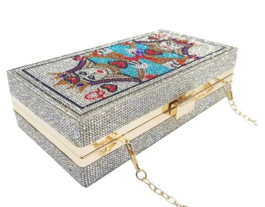 Crystal Queen of Hearts Novelty Clutch - Uniquely You Online - Clutch