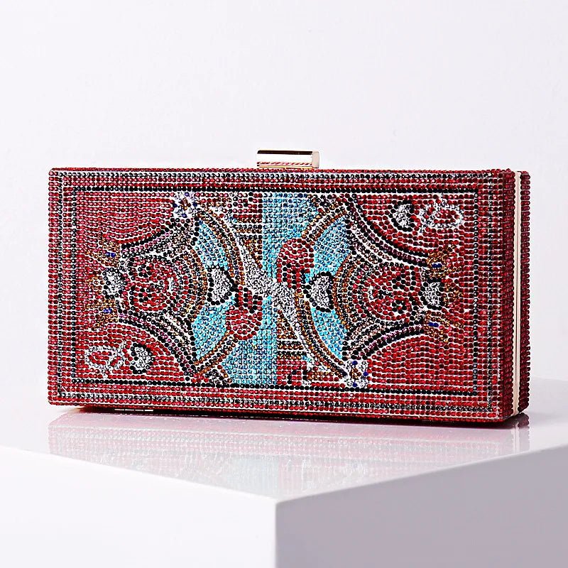 Crystal Queen of Hearts Novelty Clutch - Uniquely You Online - Clutch