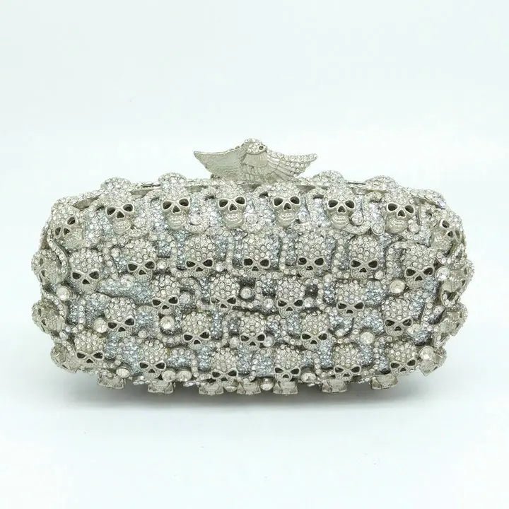 Crystal Skull Mosaic Novelty Clutch - Uniquely You Online - Clutch