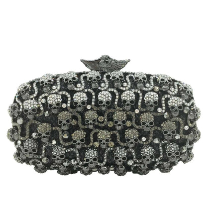 Crystal Skull Mosaic Novelty Clutch - Uniquely You Online - Clutch