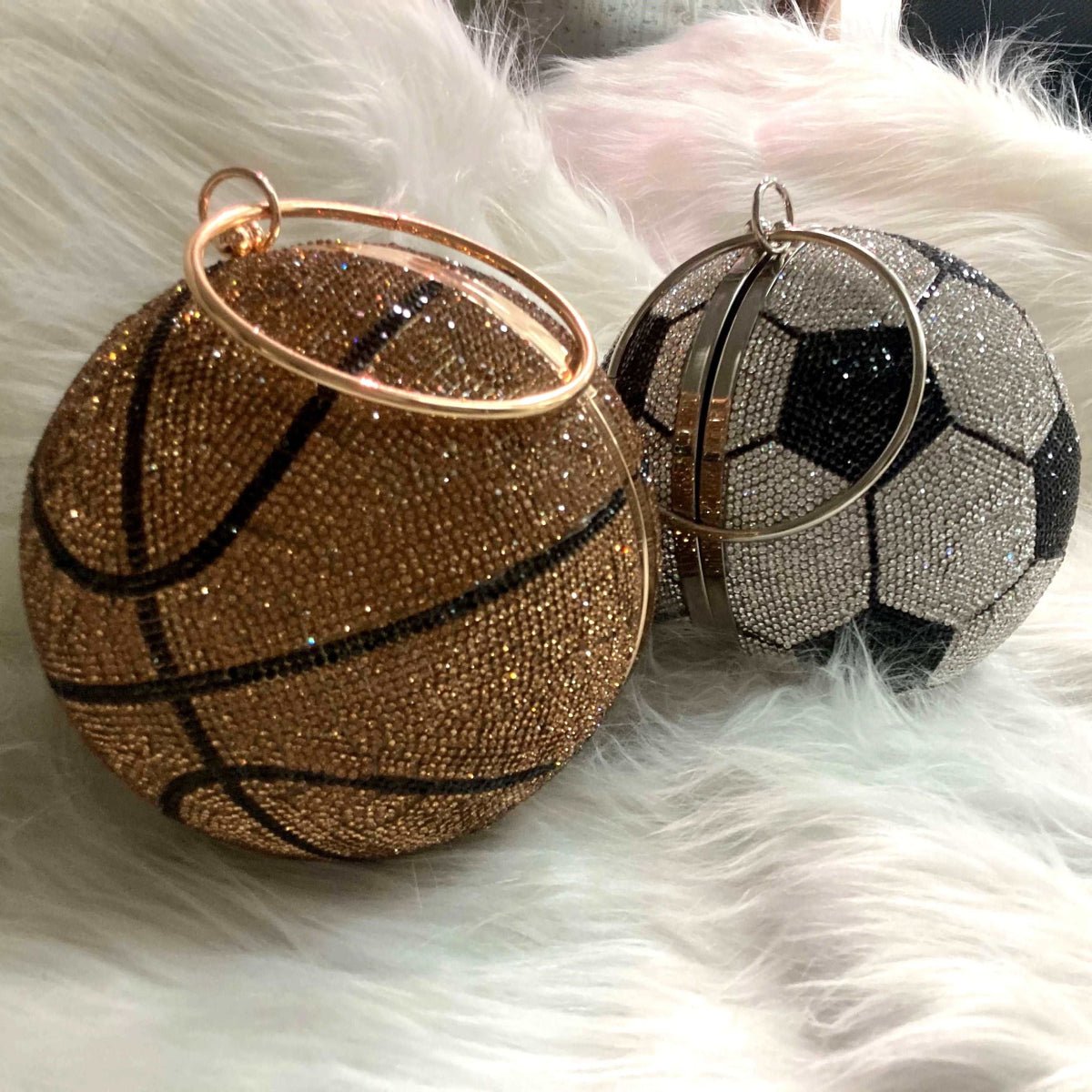 Crystal Soccer and Basketball Novelty Bag - Uniquely You Online - Handbag