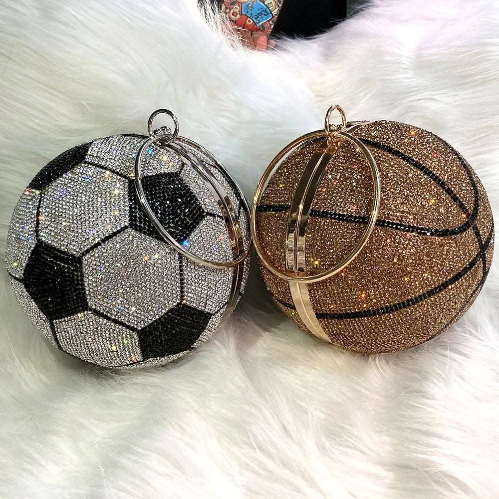 Crystal Soccer and Basketball Novelty Bag - Uniquely You Online - Handbag