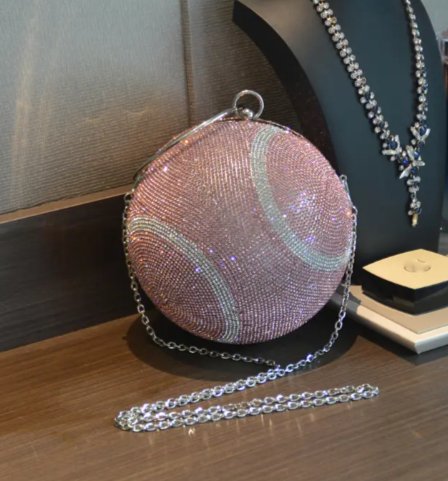 Crystal Tennis Ball Novelty Bag - Uniquely You Online - Clutch