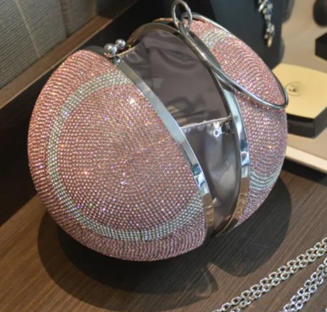 Crystal Tennis Ball Novelty Bag - Uniquely You Online - Clutch