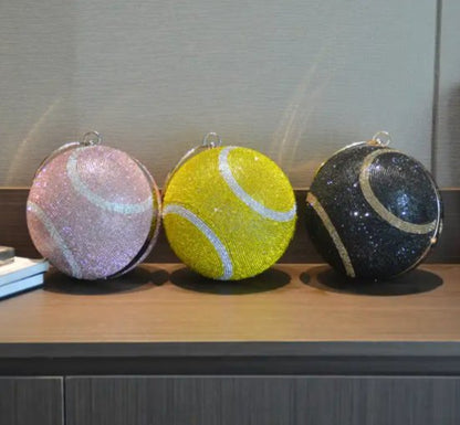 Crystal Tennis Ball Novelty Bag - Uniquely You Online - Clutch