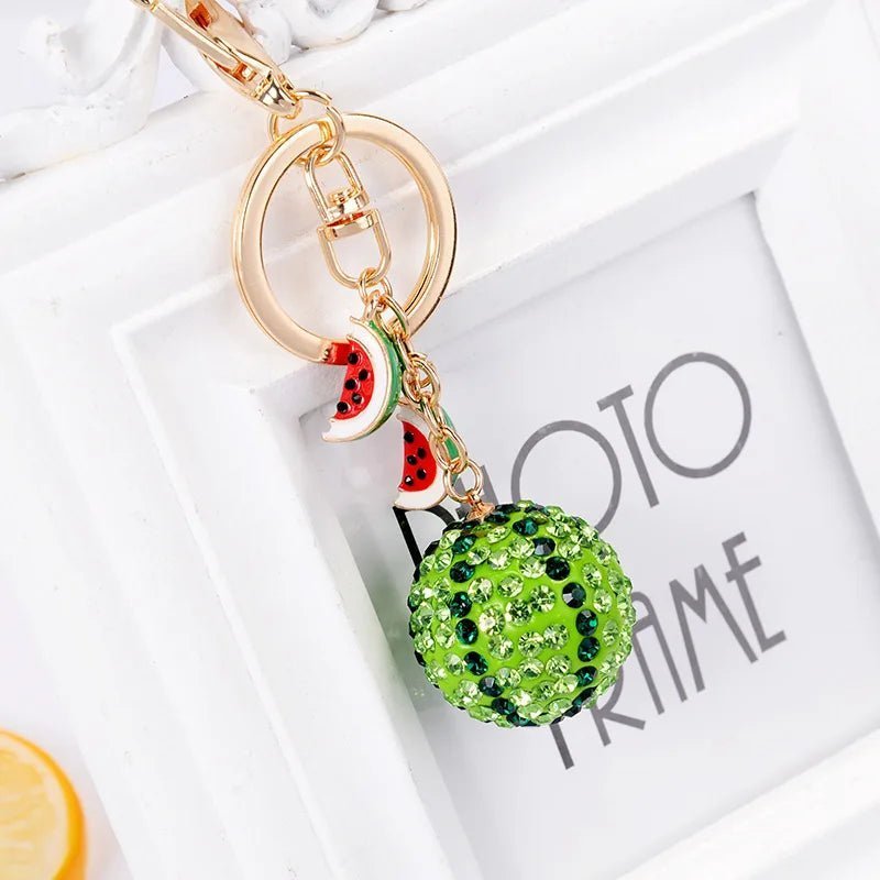 Crystal Watermelon Bag Charm - Uniquely You Online - Bag Charm