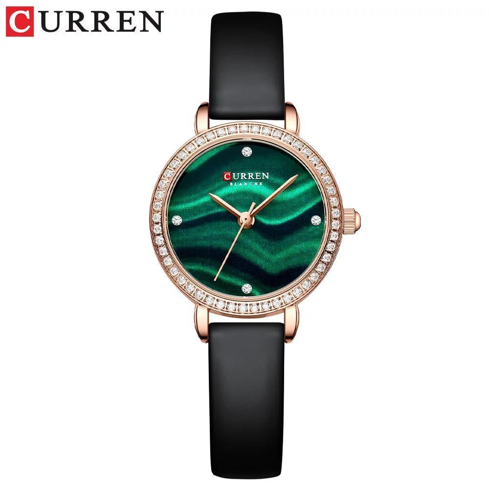 Curren 9083 Crystal Quartz Slim Leather Watch - Uniquely You Online - Watch