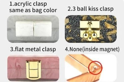 Custom Name Acrylic Clutch - Uniquely You Online - Handbag