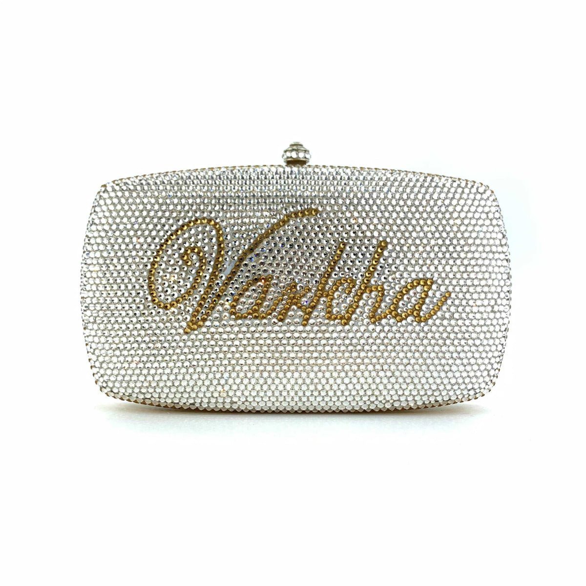 Customized Name Crystal Studded Clutch - Uniquely You Online - Clutch