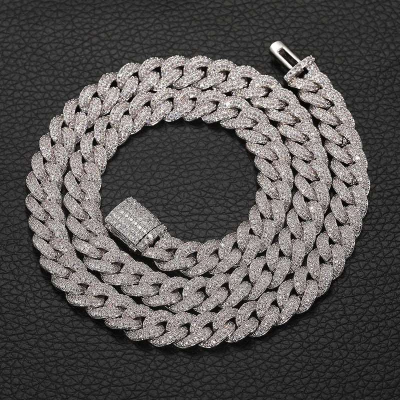 CZ 8MM Micro Pave Cuban Link Chain and Bracelet - Uniquely You Online - Chain and Bracelet