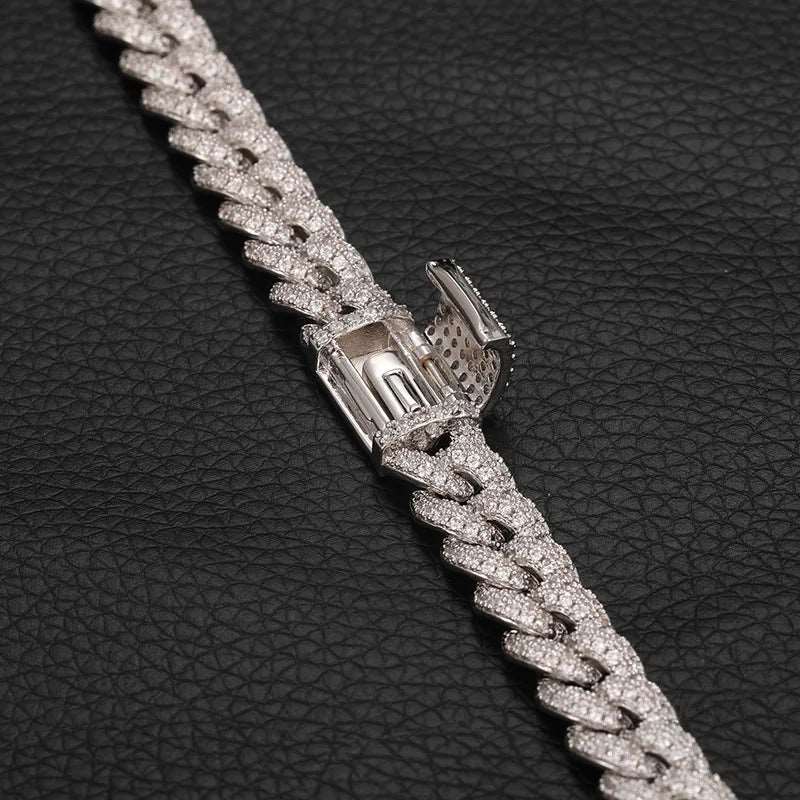 CZ 8MM Micro Pave Cuban Link Chain and Bracelet - Uniquely You Online - Chain and Bracelet