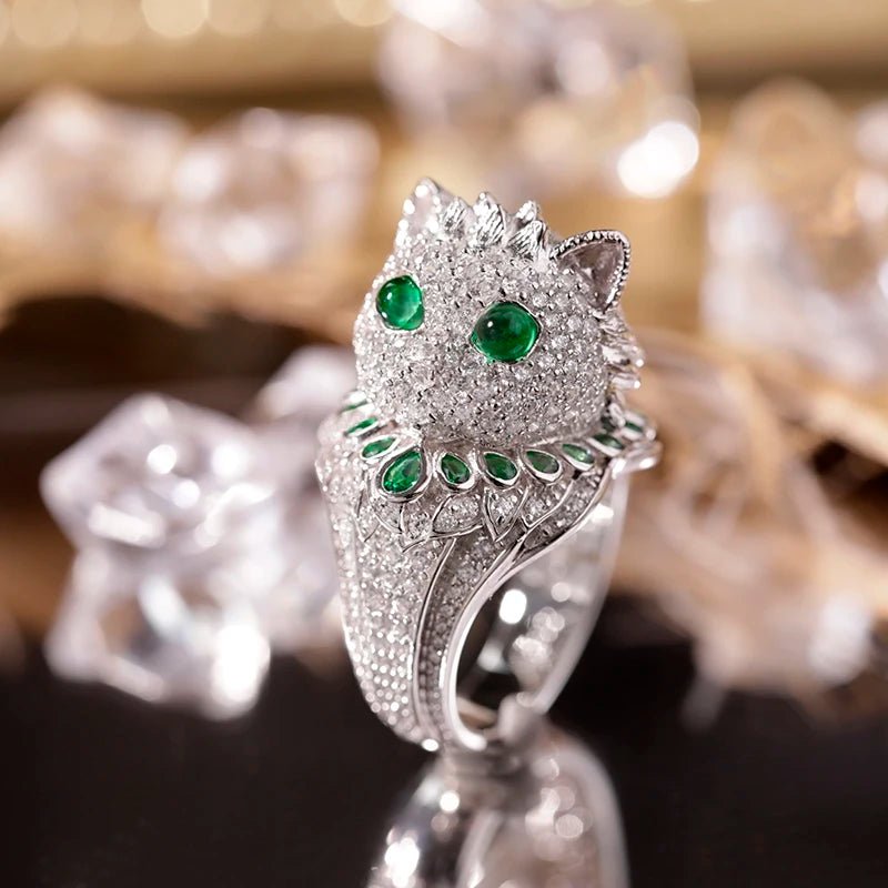 CZ Baby Owl Emerald Ring - Uniquely You Online - Ring