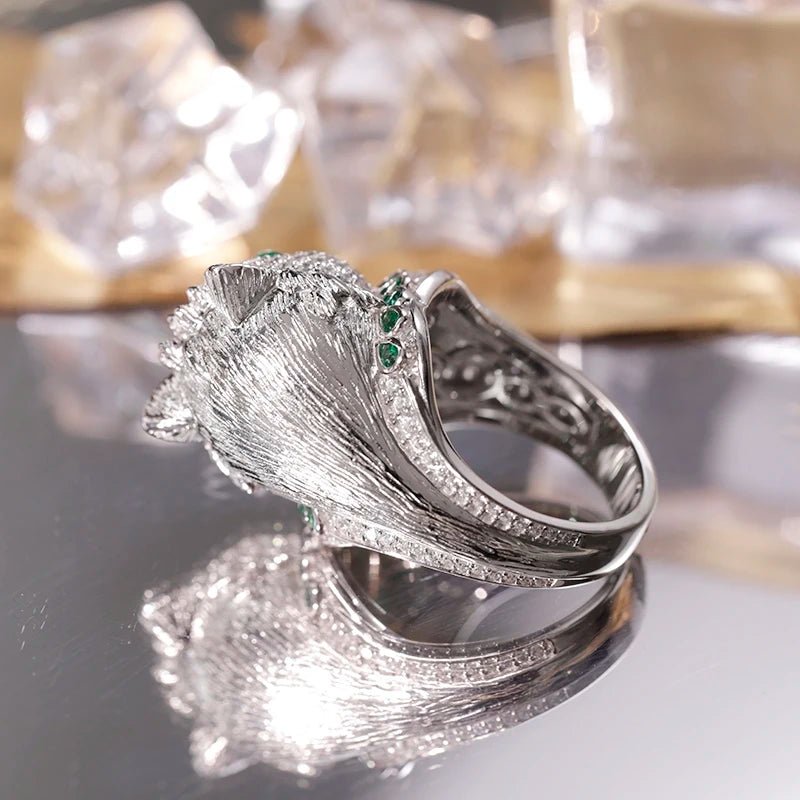 CZ Baby Owl Emerald Ring - Uniquely You Online - Ring