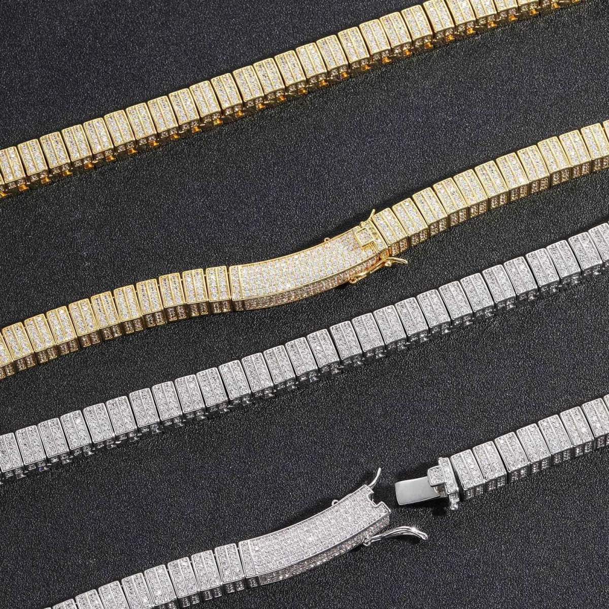 CZ Bamboo Link Bracelet - Uniquely You Online - Bracelet