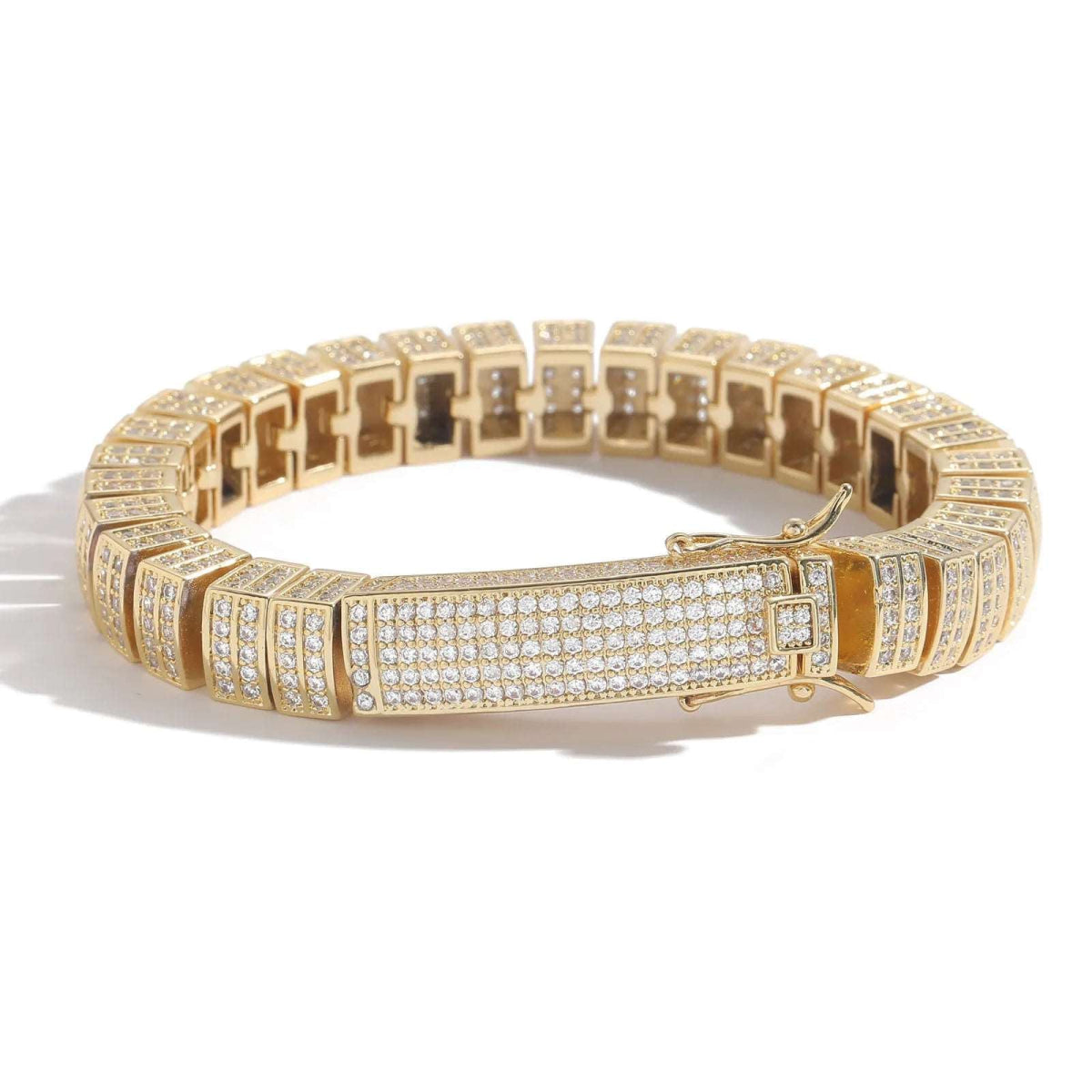 CZ Bamboo Link Bracelet - Uniquely You Online - Bracelet