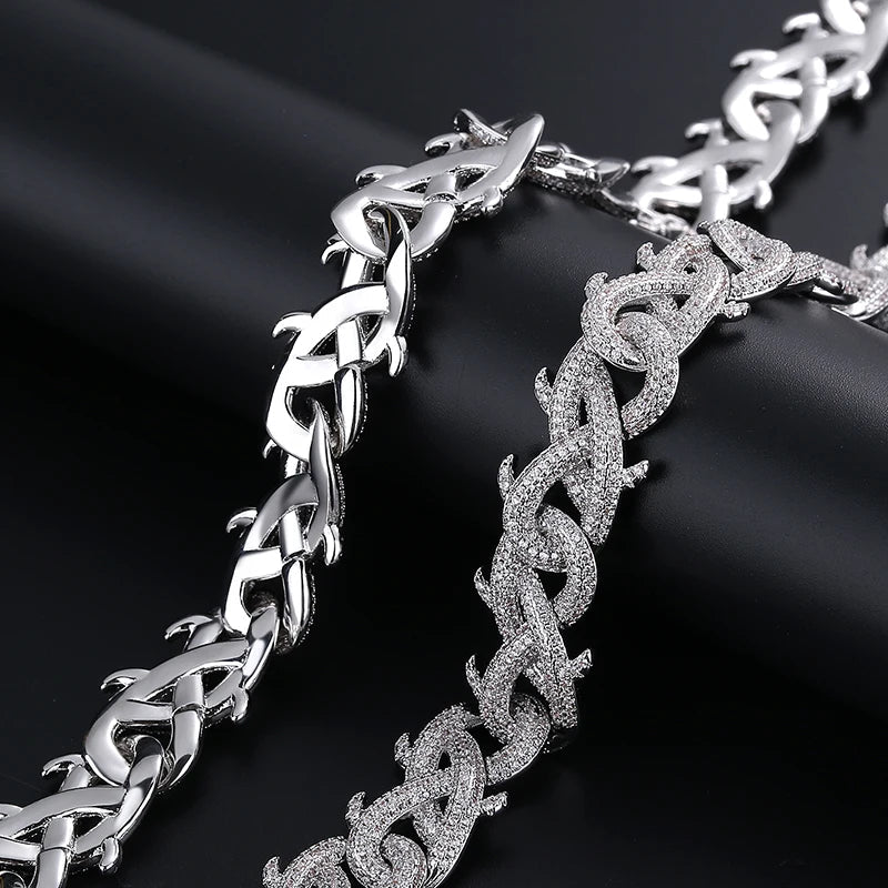 CZ Barbed Spike Link Chain - Uniquely You Online - Chains