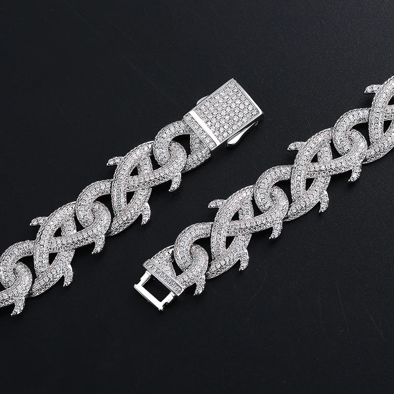 CZ Barbed Spike Link Chain - Uniquely You Online - Chains