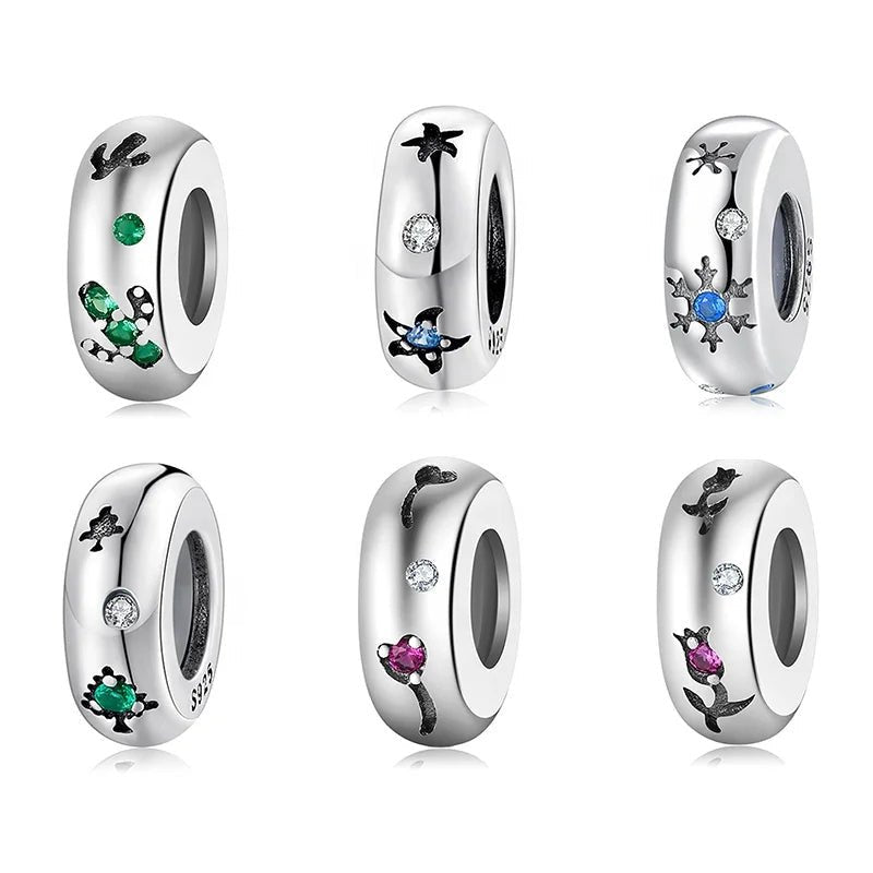 CZ Christmas Spacer Charms - Uniquely You Online - Charms