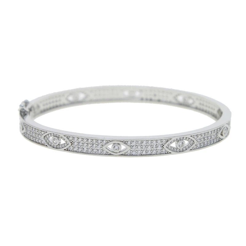 CZ Evil Eye Bangle - Uniquely You Online - Bracelet