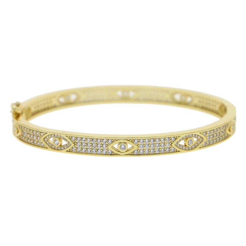 CZ Evil Eye Bangle - Uniquely You Online - Bracelet