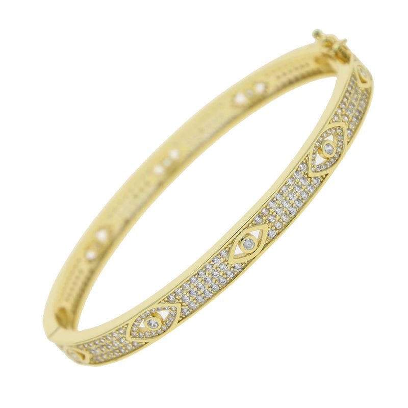 CZ Evil Eye Bangle - Uniquely You Online - Bracelet