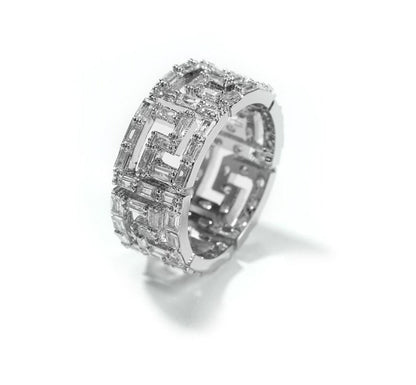 CZ Geometric Baguette Ring - Uniquely You Online - Ring