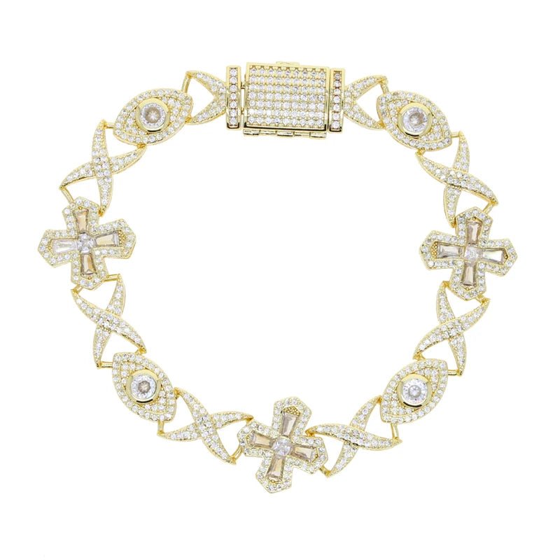 CZ Good Luck Charm Necklace and Bracelet - Uniquely You Online - Chain and Bracelet