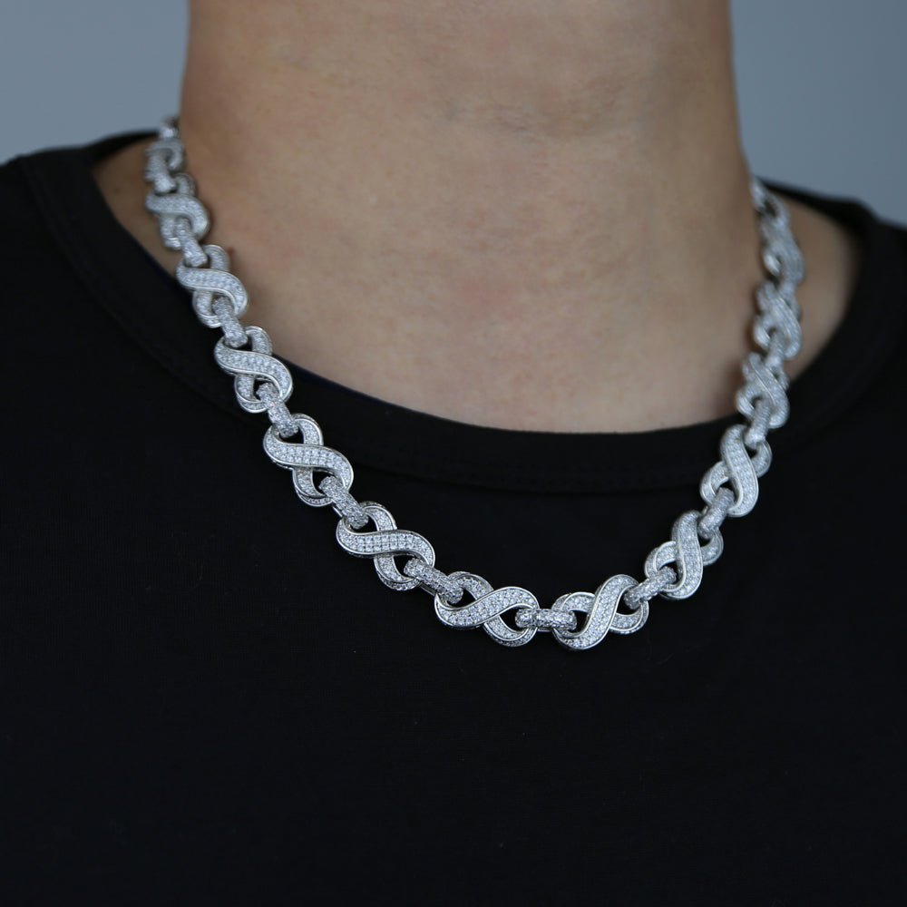 CZ Infinity Cuban Link Chain - Uniquely You Online - Chains